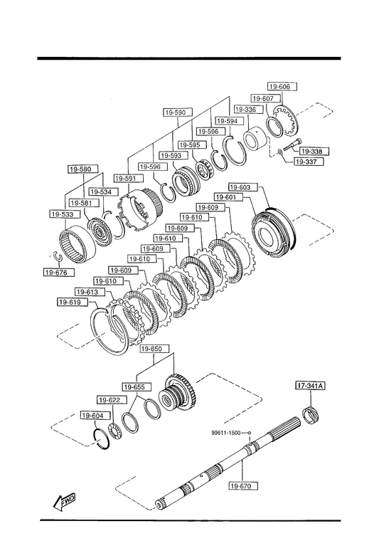 AUTOMATIC TRANSMISSION GOVERNOR, LOW & REVERSE PISTON [1996 Miata]