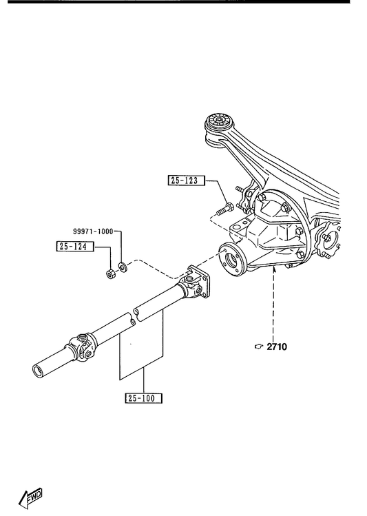 REAR PROPELLER SHAFT [1995 Miata]