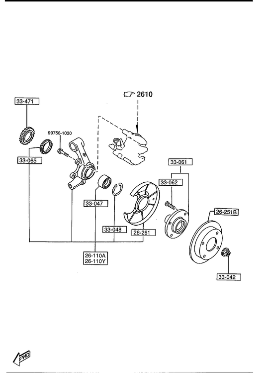 REAR AXLE [1995 Miata]