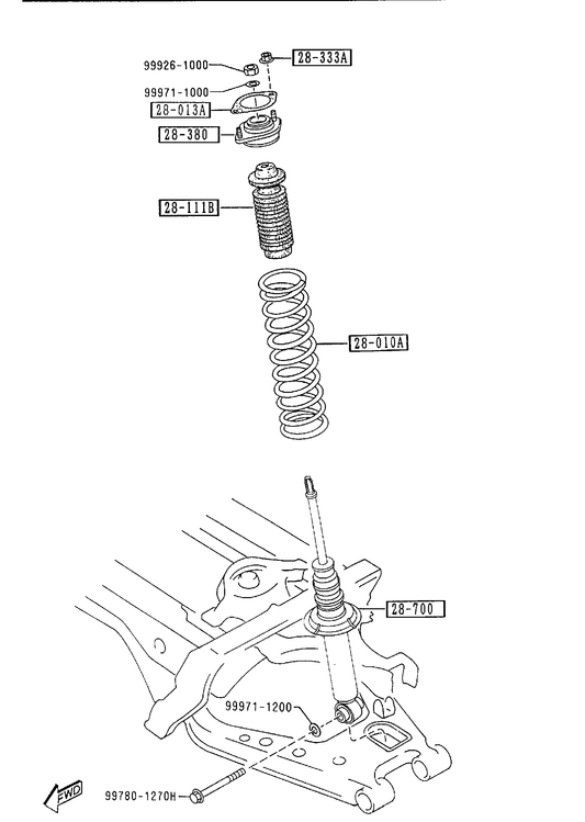 REAR SUSPENSION MECHANISMS [1995 Miata]
