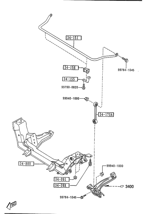 CROSSMEMBER & STABILIZER [1995 Miata]