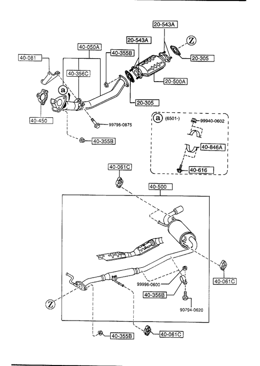 EXHAUST SYSTEM [1995 Miata]