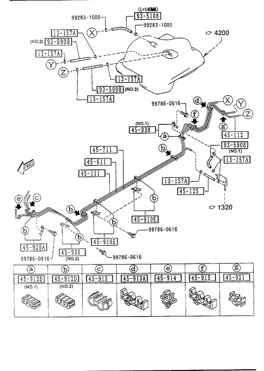 FUEL PIPINGS [1995 Miata]