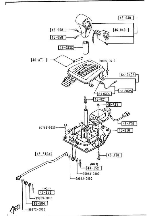 CHANGE CONTROL SYSTEM (AT) [1995 Miata]