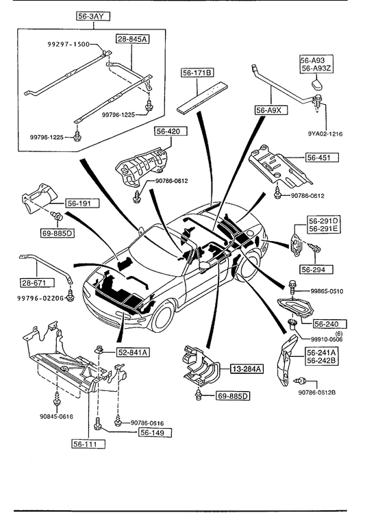 FLOOR ATTACHMENTS [1996 Miata]