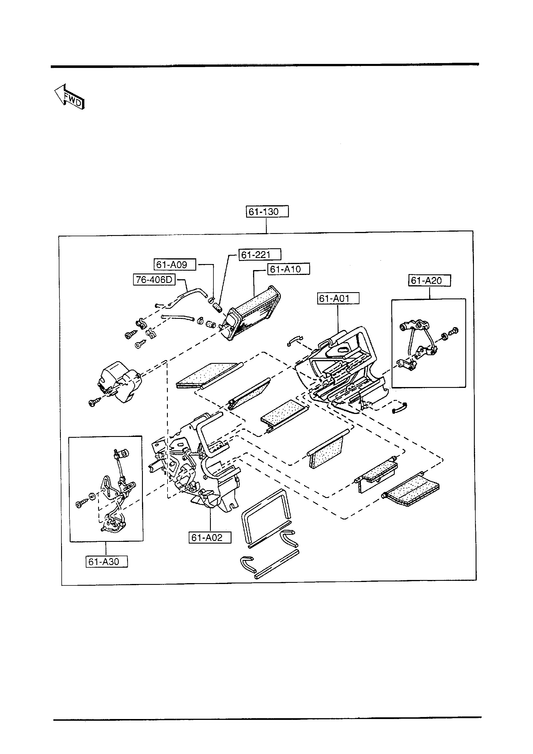 HEATER UNIT COMPONENTS [1995 Miata]