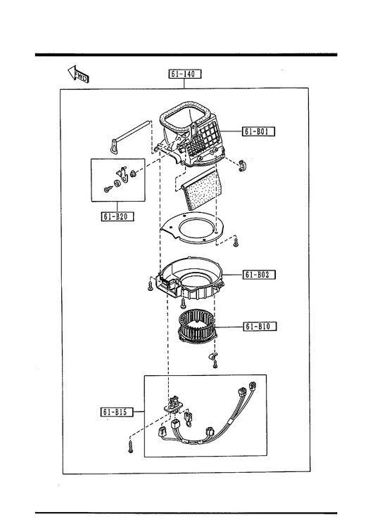 HEATER BLOWER COMPONENTS [1995 Miata]