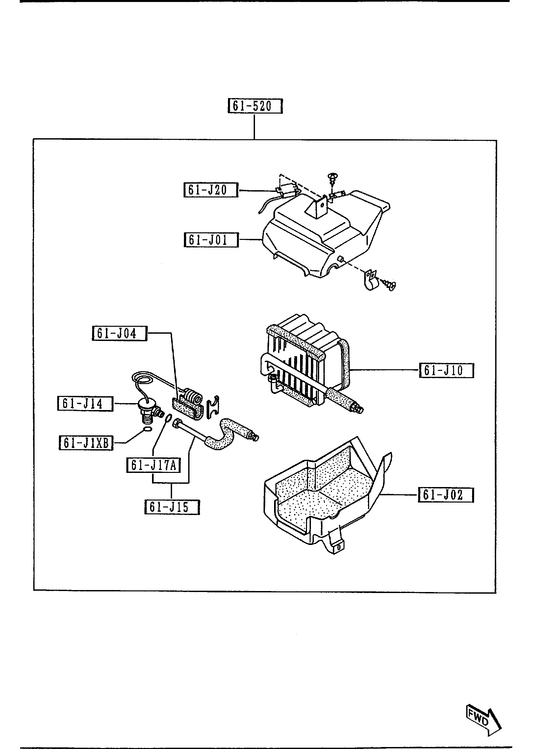 AIR CONDITIONING COOLING UNIT [1995 Miata]