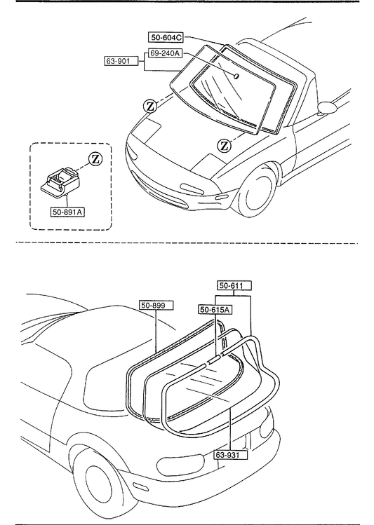 WINDOW GLASSES [1996 Miata]