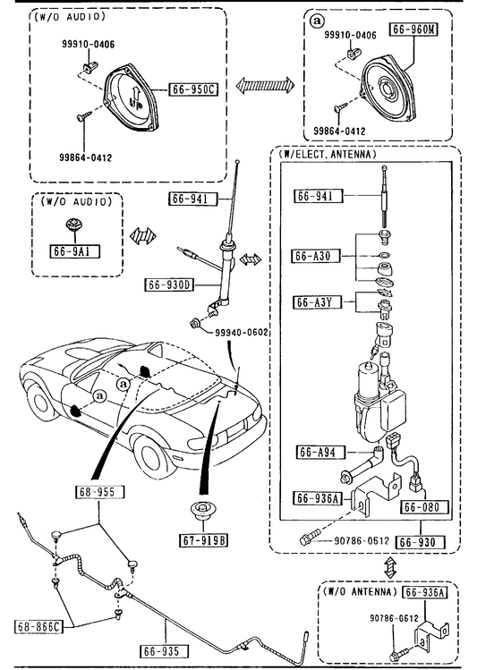 AUDIO SYSTEMS (ANTENNA & SPEAKER) [1992 MIATA] - Garage 56 Engineering