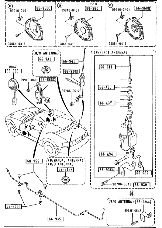 AUDIO SYSTEMS (ANTENNA & SPEAKER) [1993 MIATA] - Garage 56 Engineering