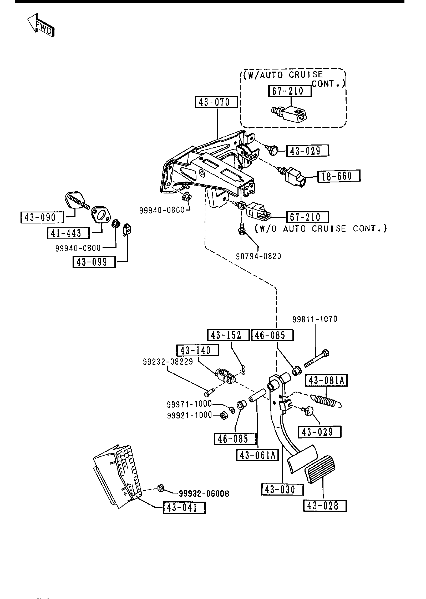 AUTOMATIC TRANSMISSION BRAKE PEDAL [1991 MIATA] - Garage 56 Engineering