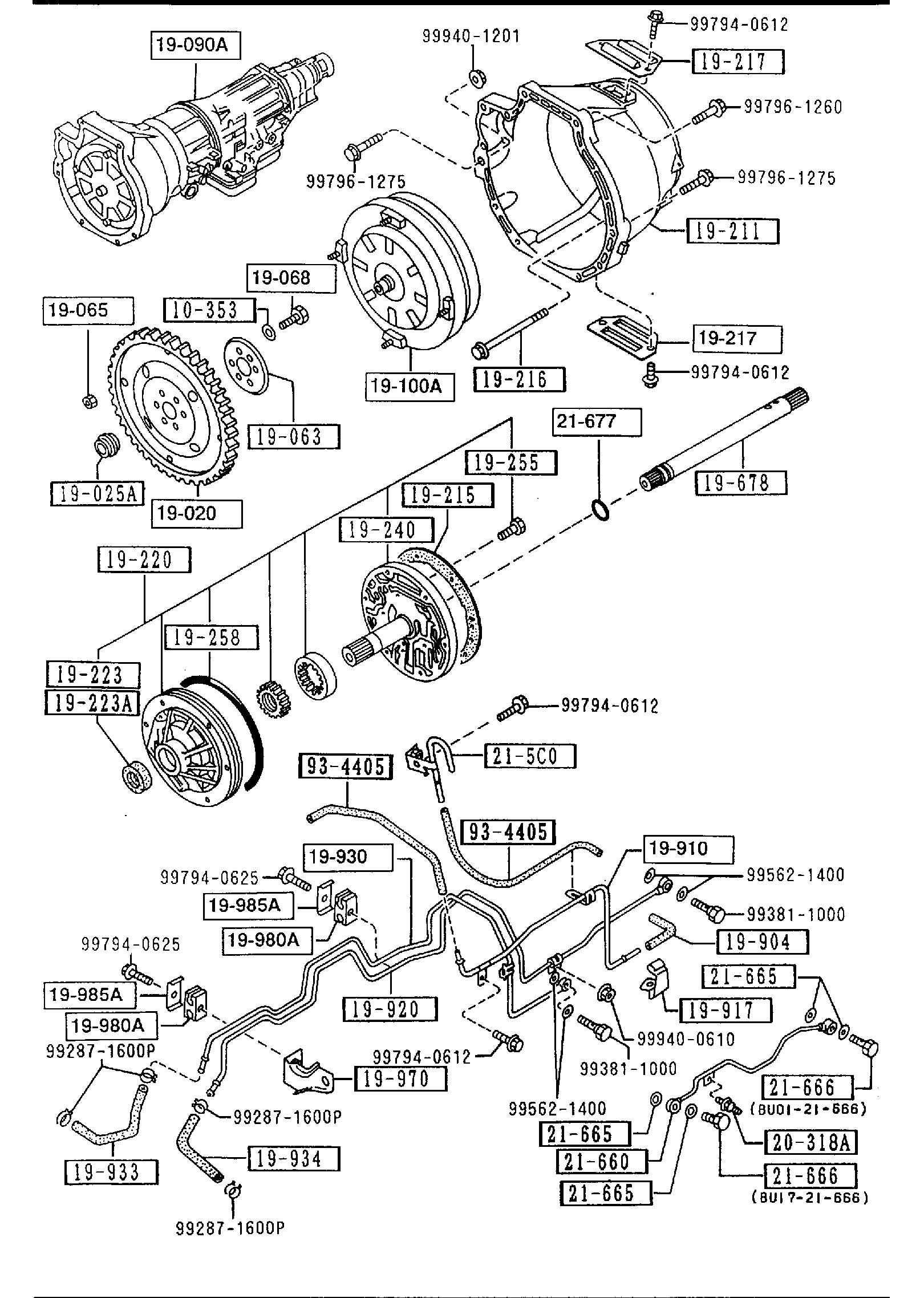 AUTOMATIC TRANSMISSION TORQUE CONVERTER, OIL PUMP & PIPINGS [1991 MIATA] - Garage 56 Engineering