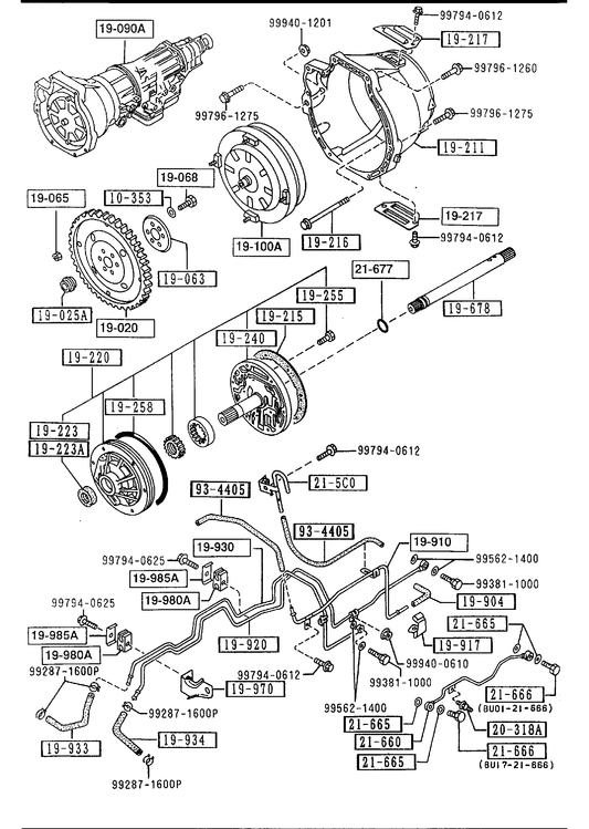 AUTOMATIC TRANSMISSION TORQUE CONVERTER, OIL PUMP & PIPINGS [1992 MIATA] - Garage 56 Engineering