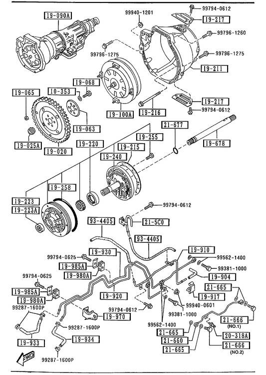 AUTOMATIC TRANSMISSION TORQUE CONVERTER, OIL PUMP & PIPINGS [1993 MIATA] - Garage 56 Engineering