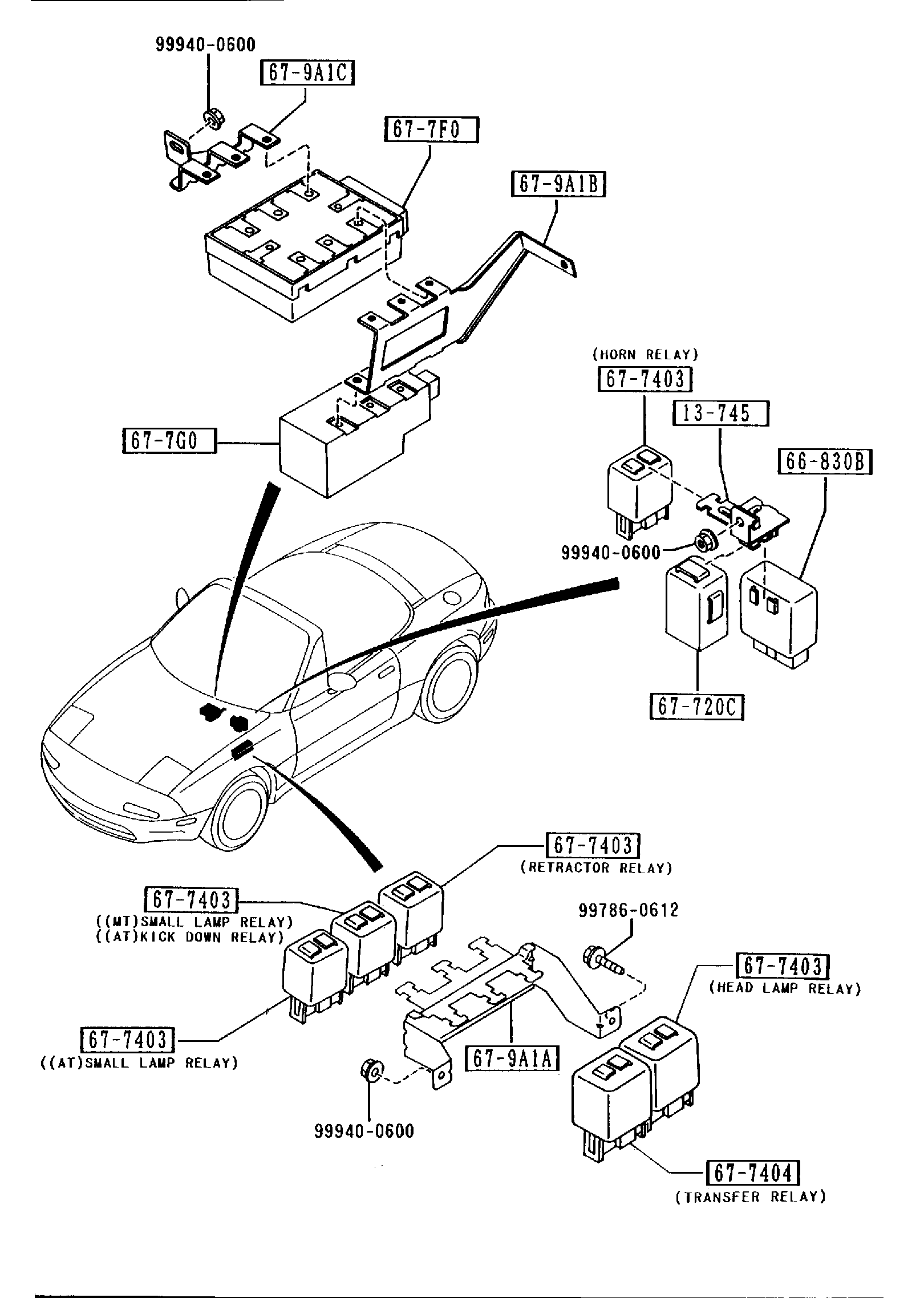 BODY RELAYS & UNIT [1990 Miata] - Garage 56 Engineering