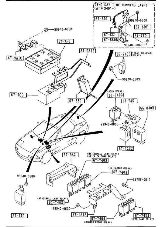 BODY RELAYS & UNIT [1993 MIATA] - Garage 56 Engineering