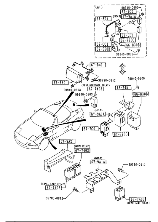 BODY RELAYS & UNIT [1995 Miata] - Garage 56 Engineering