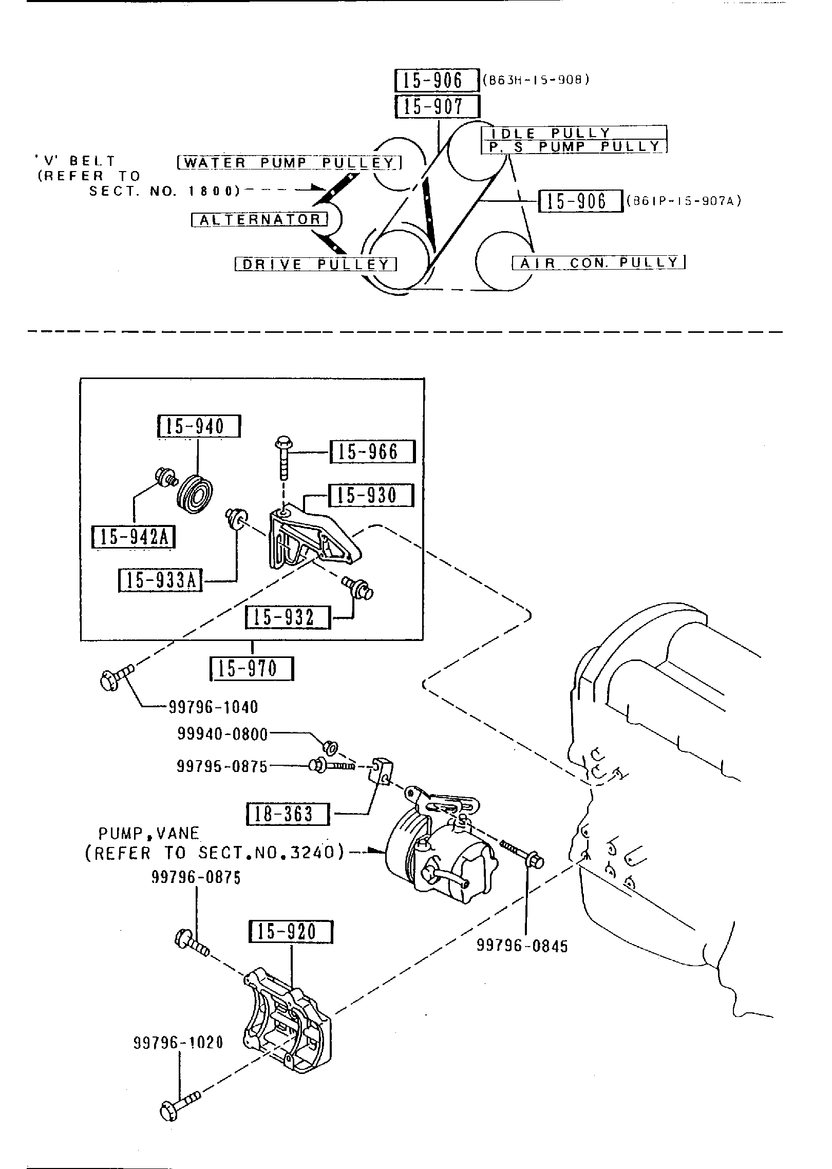 BRACKET, PULLEY & BELT [1991 MIATA] - Garage 56 Engineering