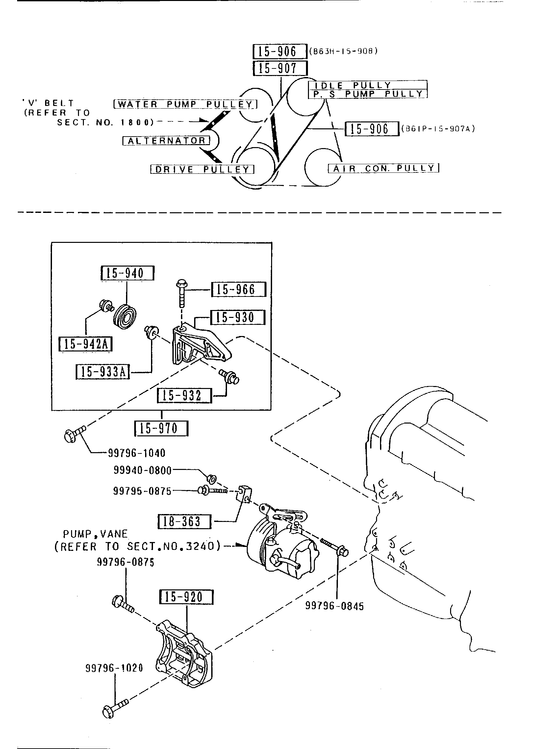 BRACKET, PULLEY & BELT [1992 MIATA] - Garage 56 Engineering