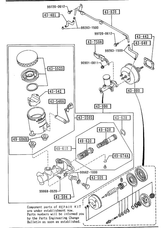 BRAKE MASTER CYLINDER & POWER BRAKE [1990 Miata] - Garage 56 Engineering