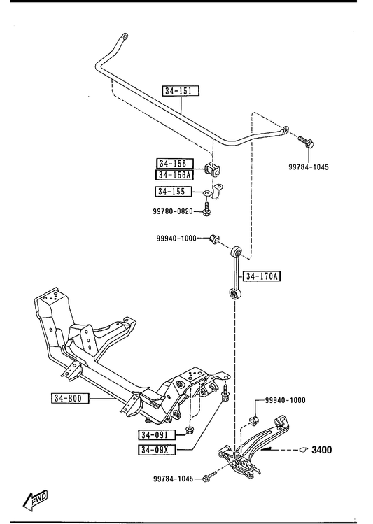 CROSSMEMBER & STABILIZER [1994 Miata] - Garage 56 Engineering