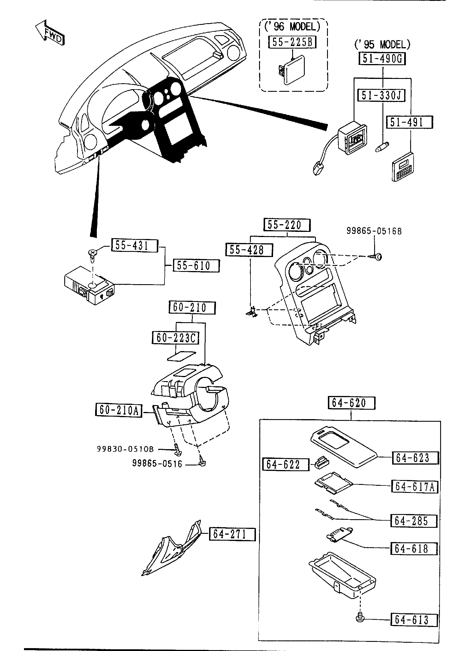 DASHBOARD EQUIPMENTS [1996 Miata] - Garage 56 Engineering