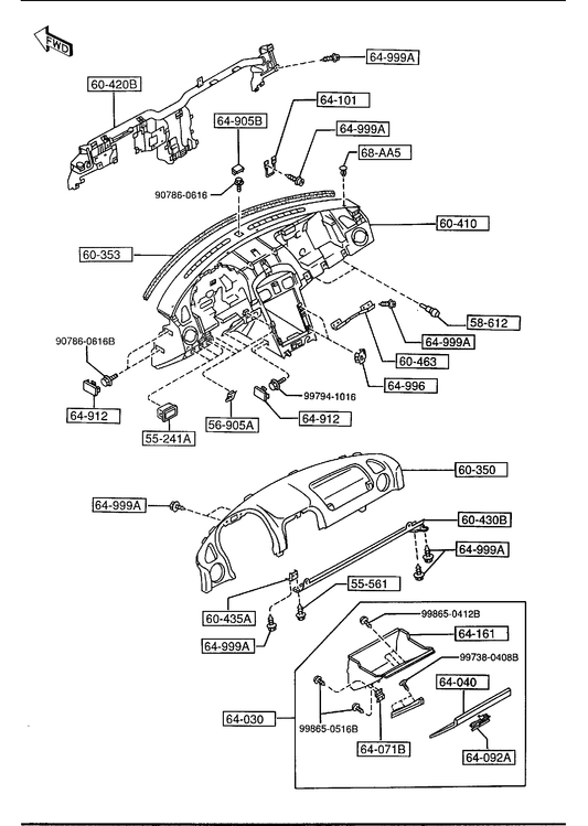 DASHBOARD & RELATED PARTS [1994 Miata] - Garage 56 Engineering