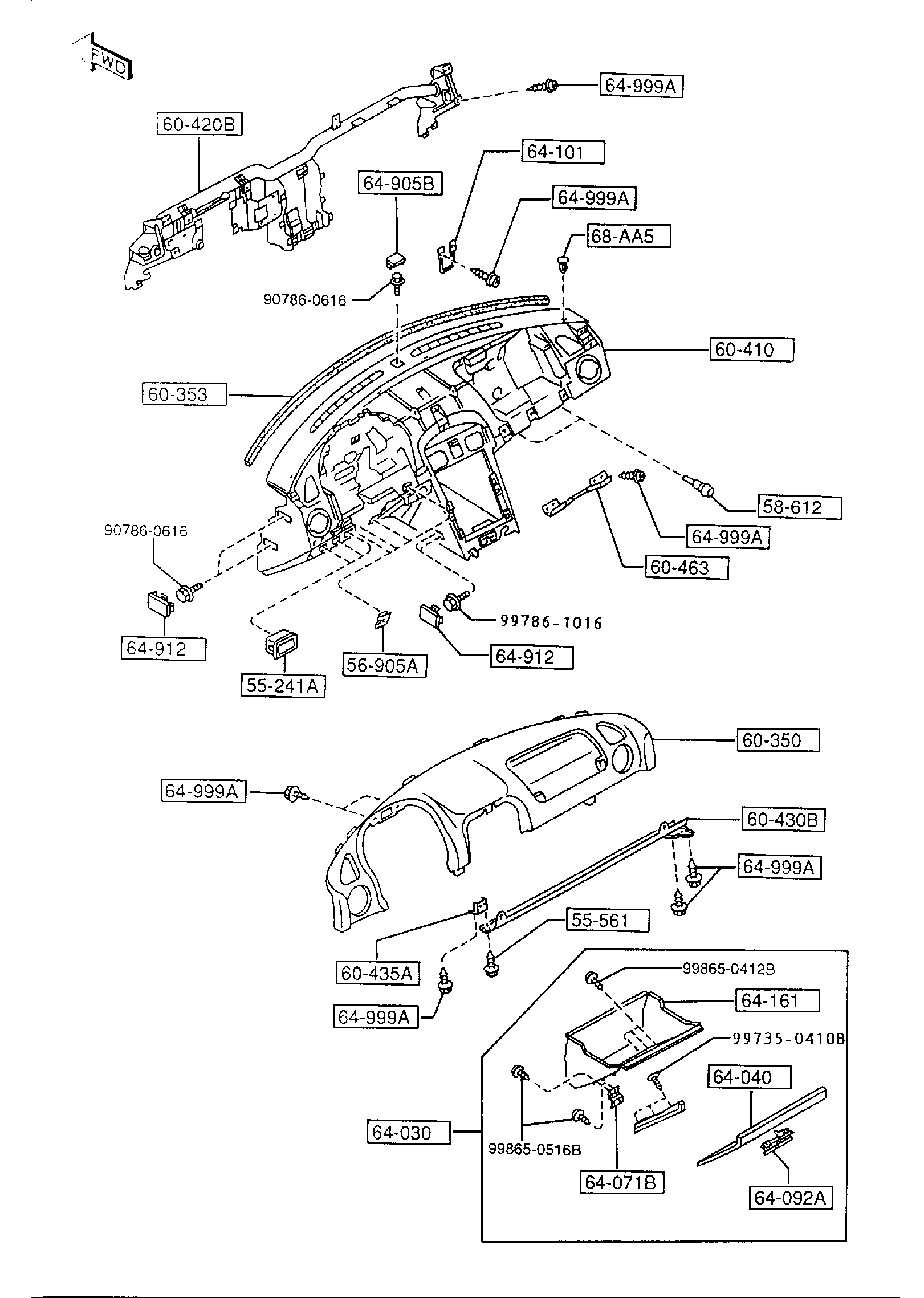 DASHBOARD & RELATED PARTS [1996 Miata] - Garage 56 Engineering