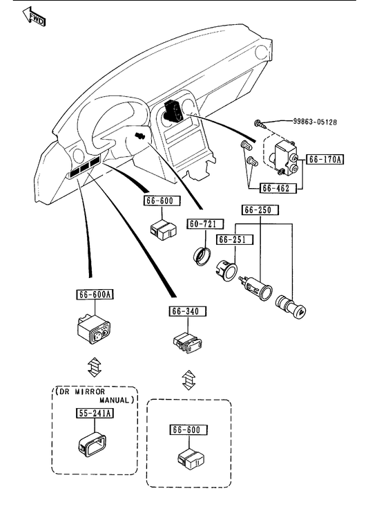 DASHBOARD SWITCHES [1993 MIATA] - Garage 56 Engineering