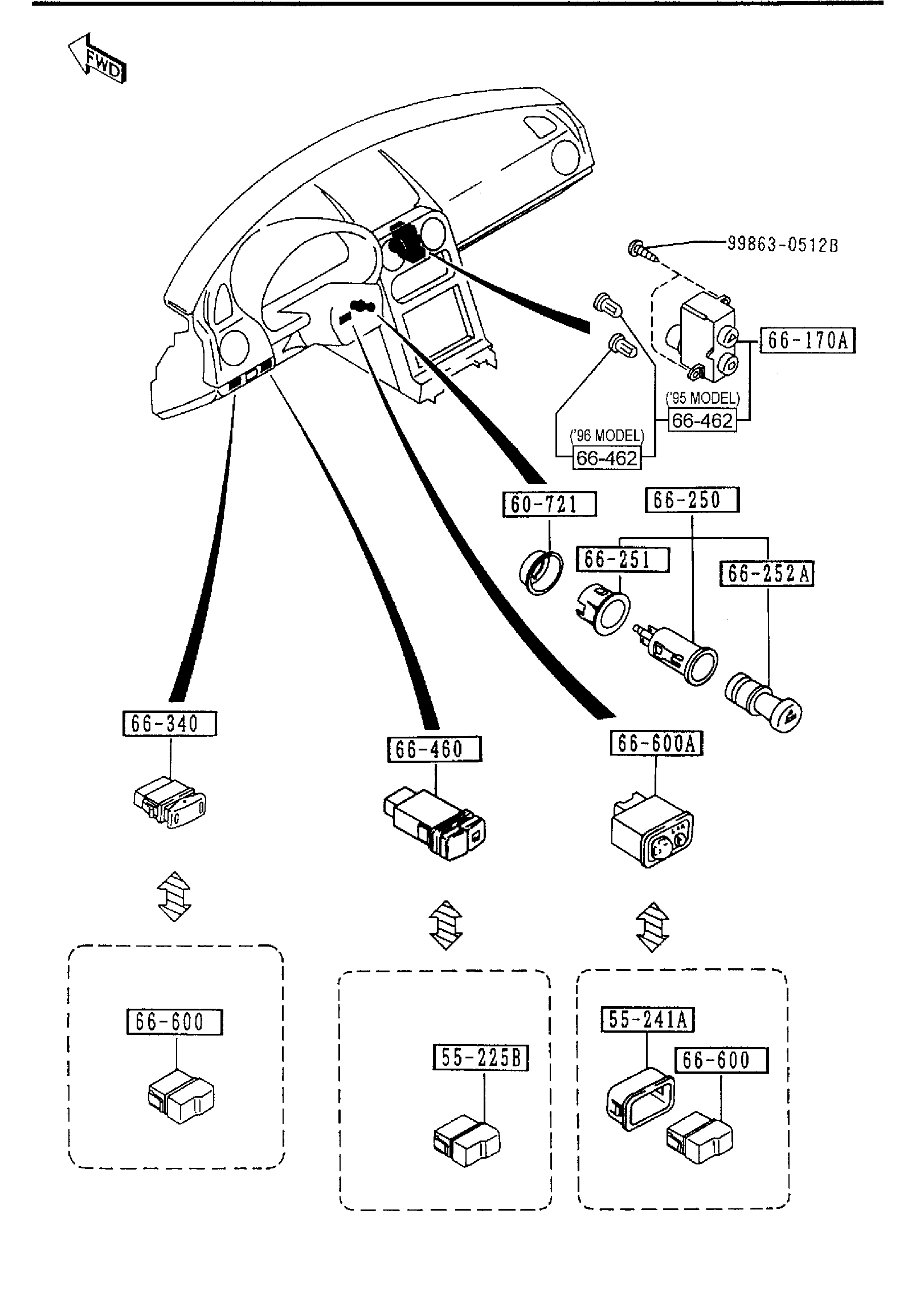 DASHBOARD SWITCHES [1996 Miata] - Garage 56 Engineering