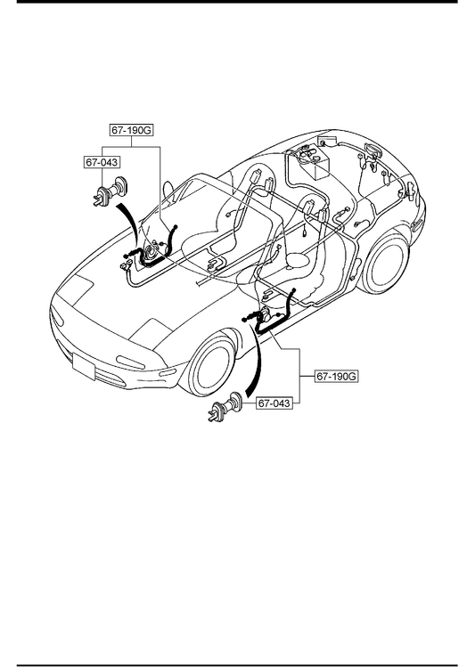 DOOR, FLOOR & CEILING WIRING HARNESSES [1992 MIATA] - Garage 56 Engineering
