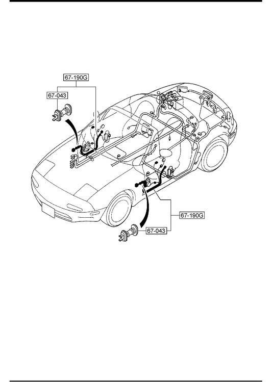 DOOR, FLOOR & CEILING WIRING HARNESSES [1995 Miata] - Garage 56 Engineering