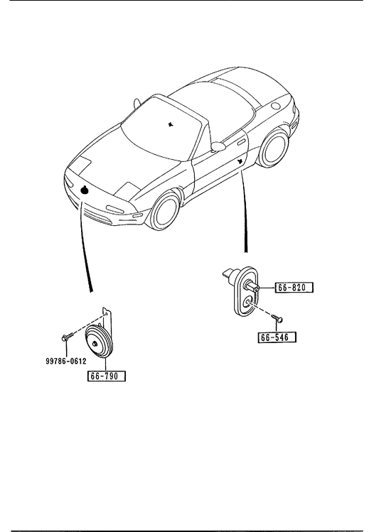 DOOR SWITCH & HORNS [1994 Miata] - Garage 56 Engineering