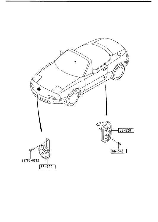 DOOR SWITCH & HORNS [1995 Miata] - Garage 56 Engineering