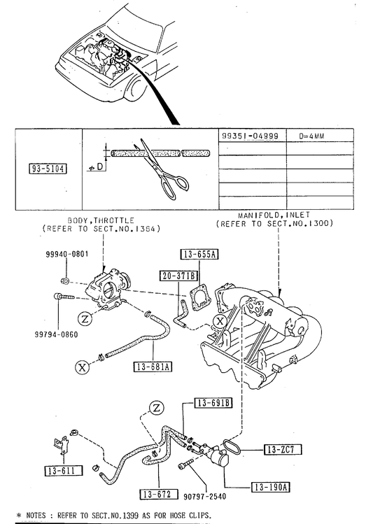 EMISSION CONTROL SYSTEM (INLET SIDE) [1990 Miata] - Garage 56 Engineering