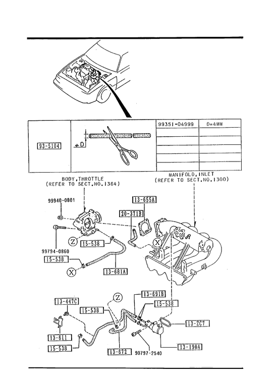 EMISSION CONTROL SYSTEM (INLET SIDE) [1992 MIATA] - Garage 56 Engineering