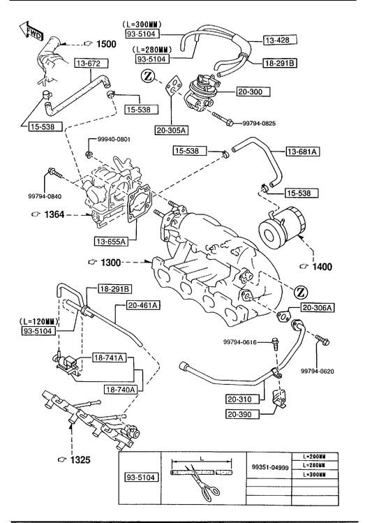 EMISSION CONTROL SYSTEM (INLET SIDE) [1994 Miata] - Garage 56 Engineering
