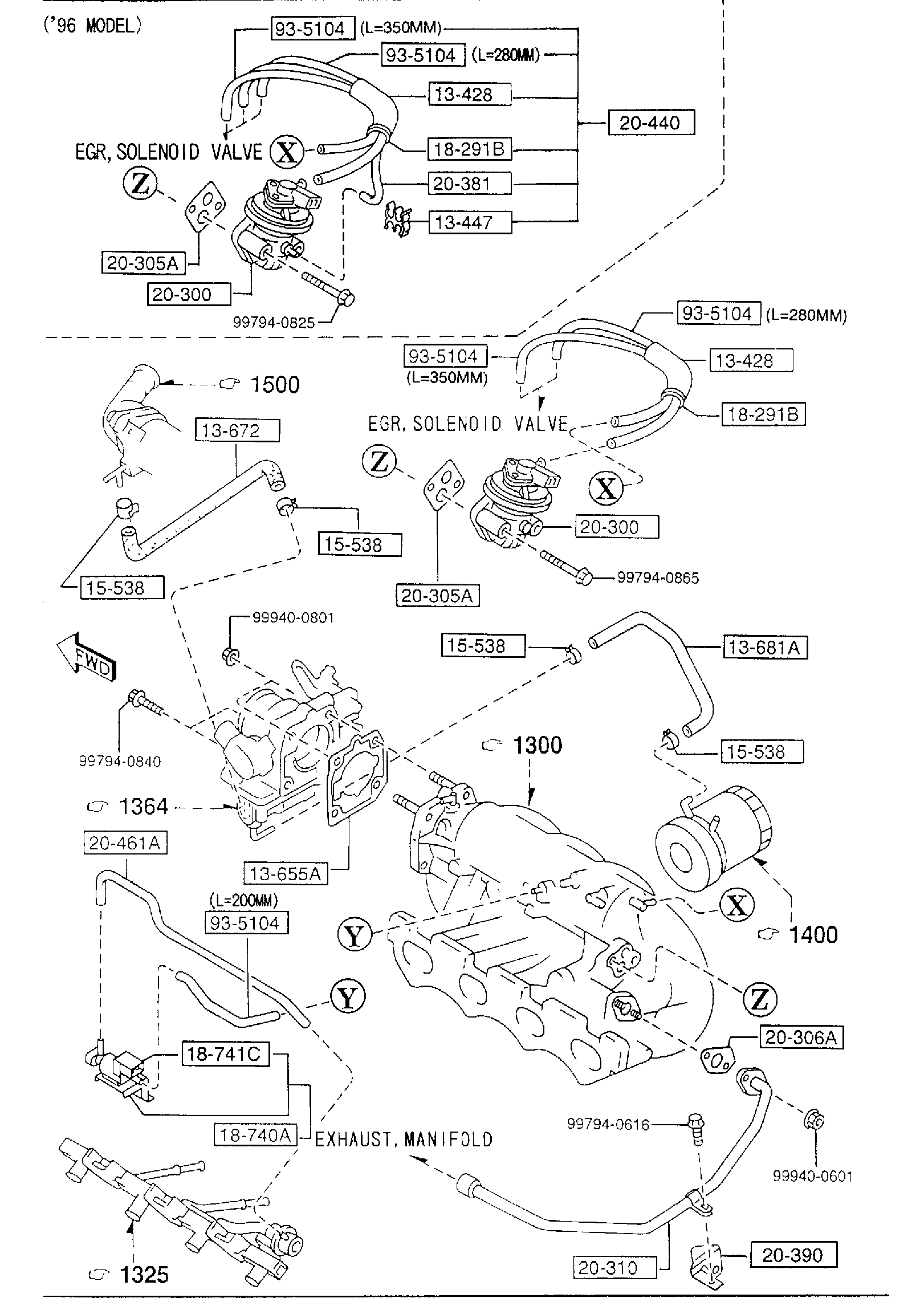 EMISSION CONTROL SYSTEM (INLET SIDE) [1996 Miata] - Garage 56 Engineering