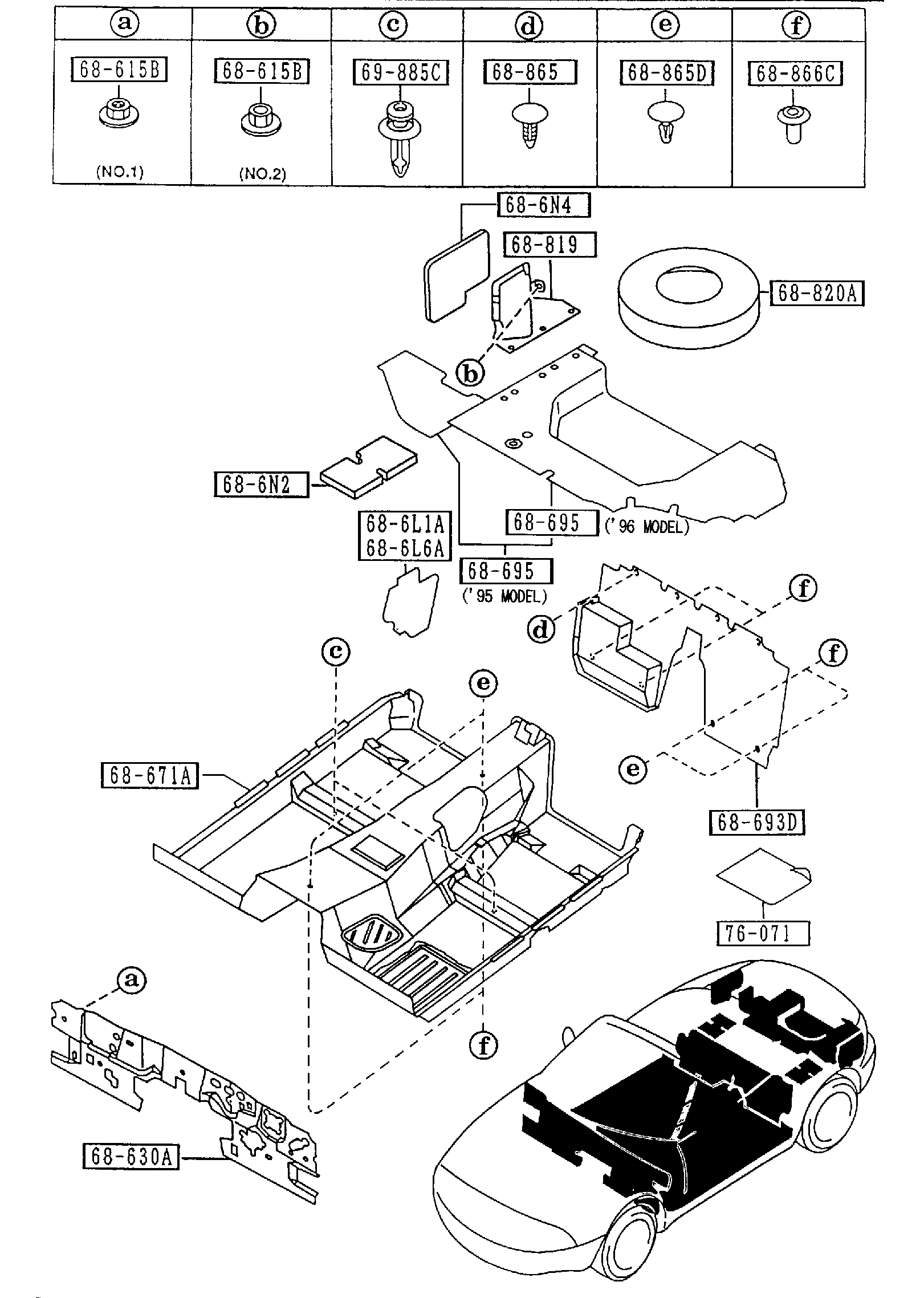 FLOOR MATS & PADS [1996 Miata] - Garage 56 Engineering