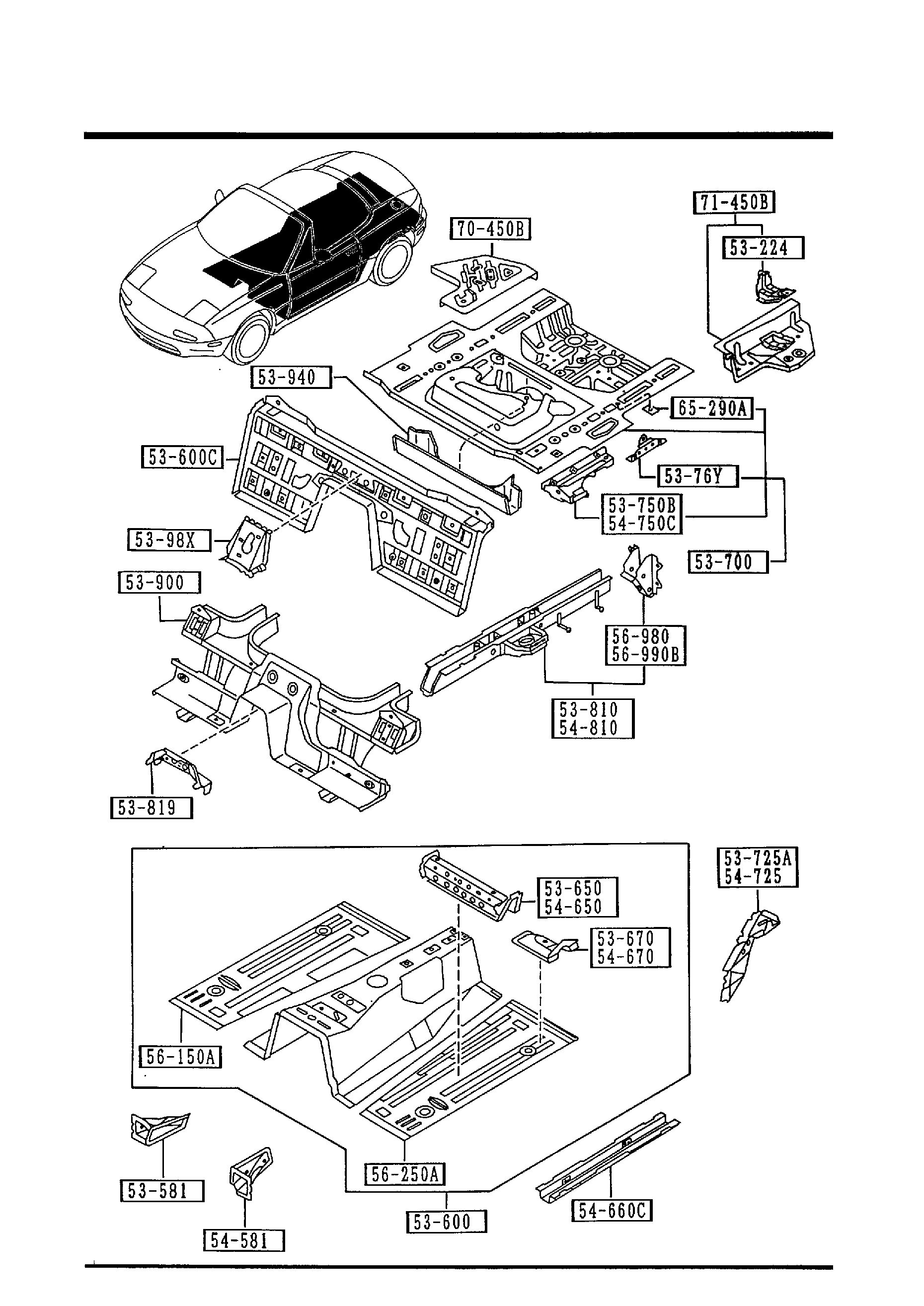 FLOOR PANELS [1996 Miata] - Garage 56 Engineering