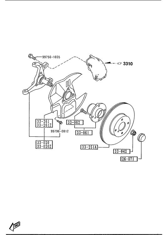 FRONT AXLE (W/O ANTI LOCK BRAKE SYSTEM) [1994 Miata] - Garage 56 Engineering
