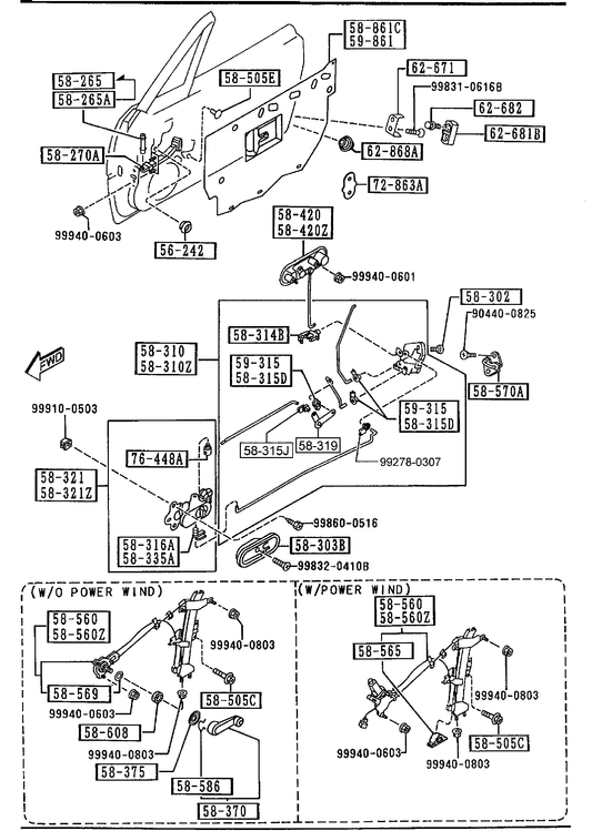 FRONT DOOR MECHANISMS [1993 MIATA] - Garage 56 Engineering