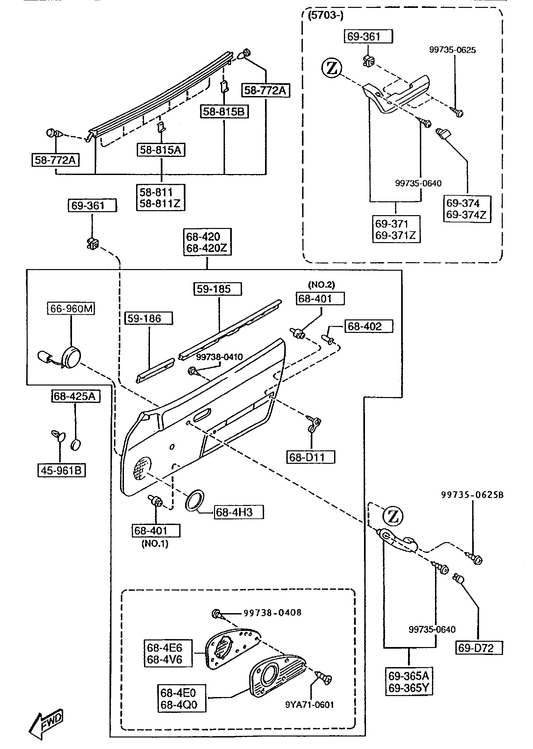 FRONT DOOR TRIMS & RELATED PARTS [1995 Miata] - Garage 56 Engineering