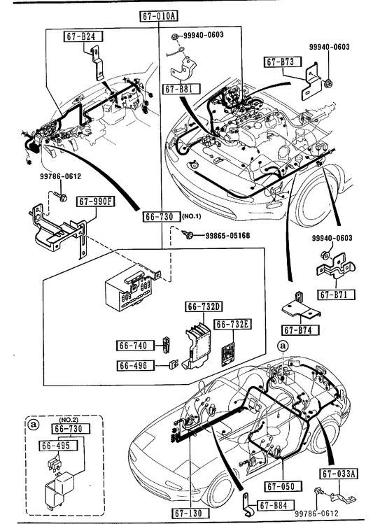 FRONT & REAR WIRING HARNESSES [1994 Miata] - Garage 56 Engineering