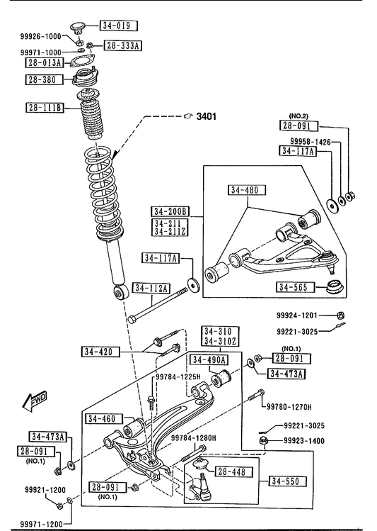 FRONT SUSPENSION MECHANISMS [1994 Miata] - Garage 56 Engineering