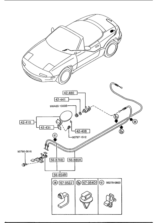 FUEL LID OPENER [1994 Miata] - Garage 56 Engineering