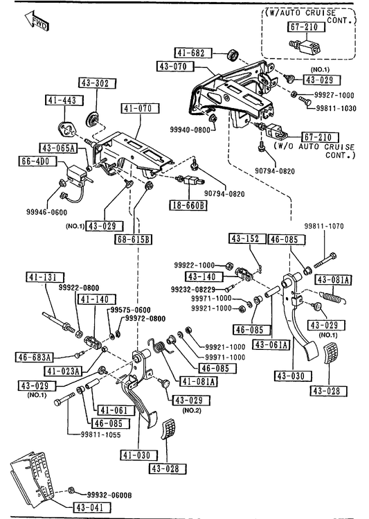 MANUAL TRANSMISSION CLUTCH & BRAKE PEDALS [1993 MIATA] - Garage 56 Engineering