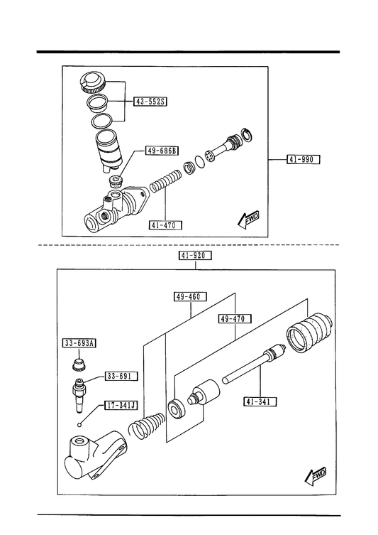 MANUAL TRANSMISSION CLUTCH RELEASE & MASTER CYLINDERS [1992 MIATA] - Garage 56 Engineering