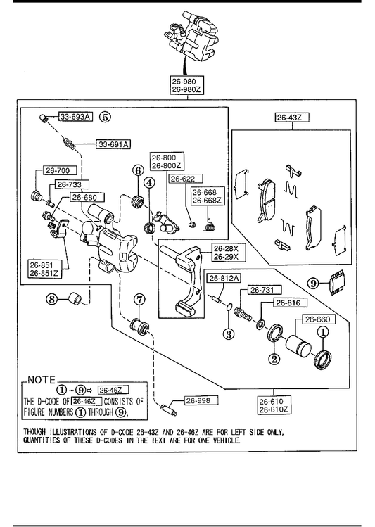 REAR BRAKE MECHANISMS [1994 Miata] - Garage 56 Engineering